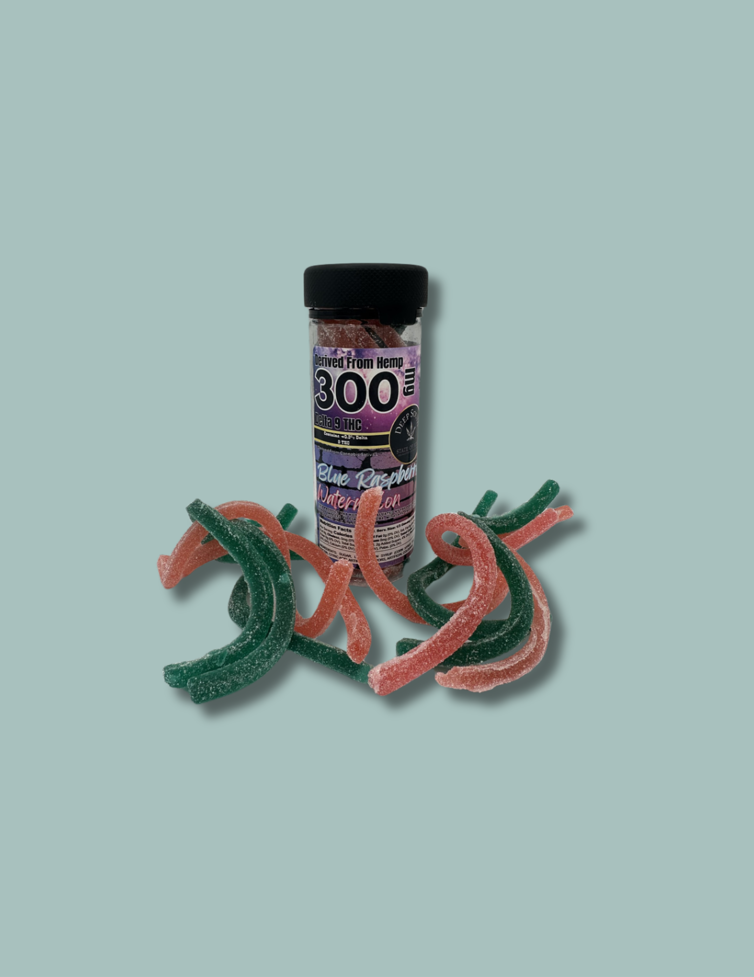 Sour Straws - 30mg (blue raspberry & watermelon)